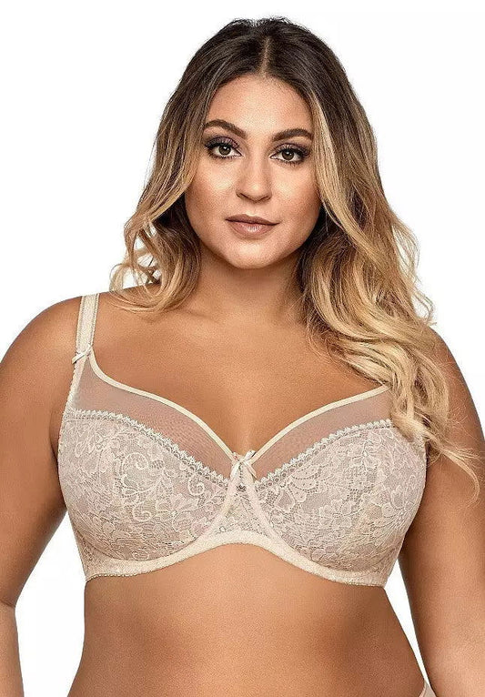 Reggiseno non imbottito con ferretto -  LILY - Beige - Lullaby Lingerie
