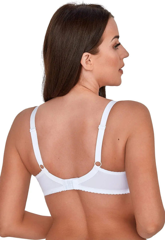 Reggiseno non imbottito in pizzo con ferretto - VENERE - Bianco - Lullaby Lingerie