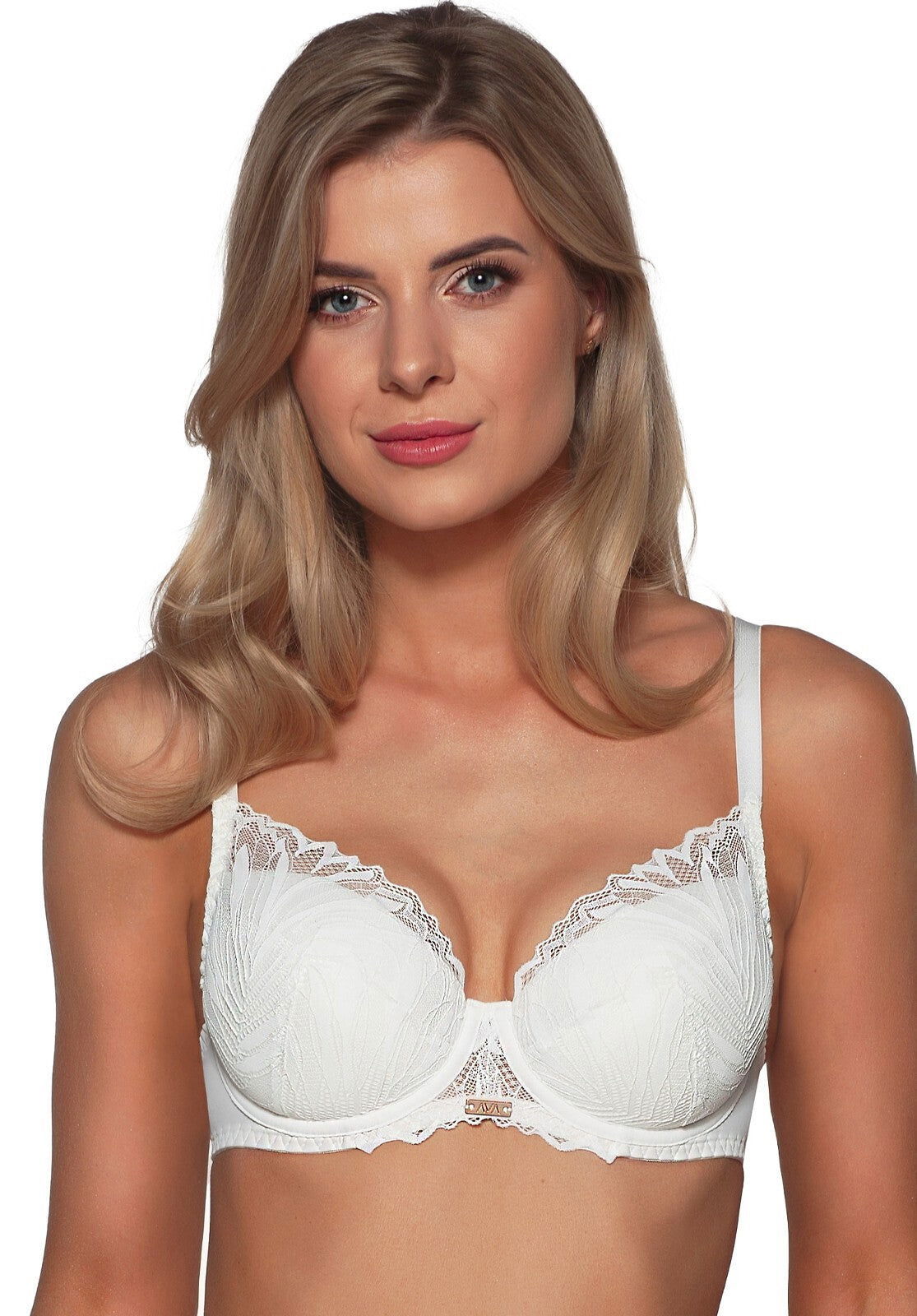 Reggiseno push-up in pizzo - YASMIN - Ecru - 2104 - Lullaby Lingerie
