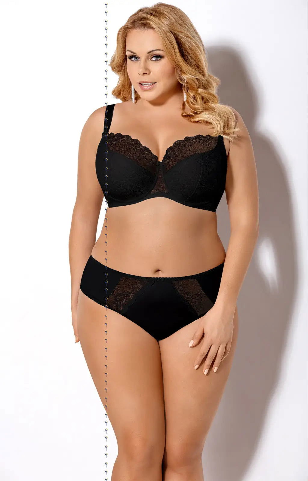 Reggiseno semi-imbottito con ferretto - K 357 Blanca - NERO - Lullaby Lingerie