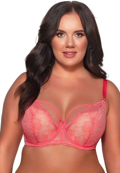 Reggiseno semi-soft con ferretto - CORAL - coppe differenziate C - D - E - F - G - H - Lullaby Lingerie