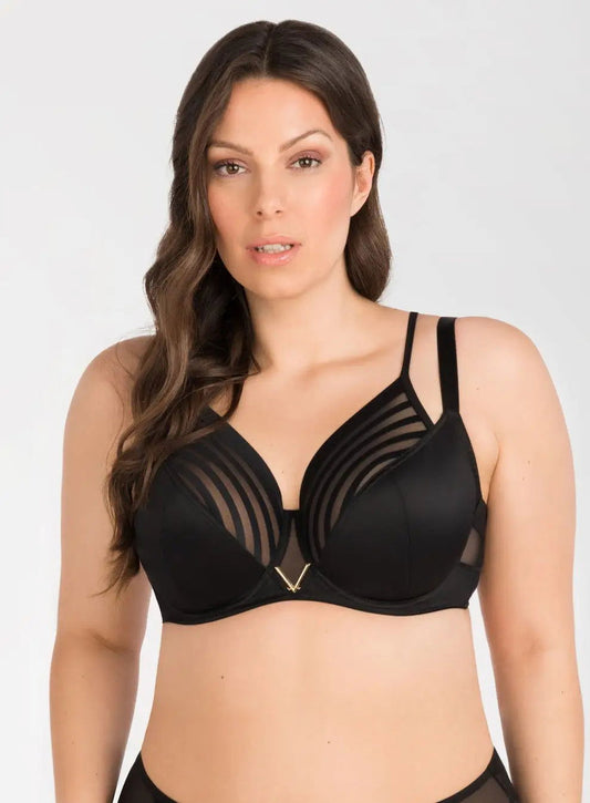 Reggiseno soft con ferretto - YOKO - NERO - coppe differenziate fino alla K - Lullaby Lingerie