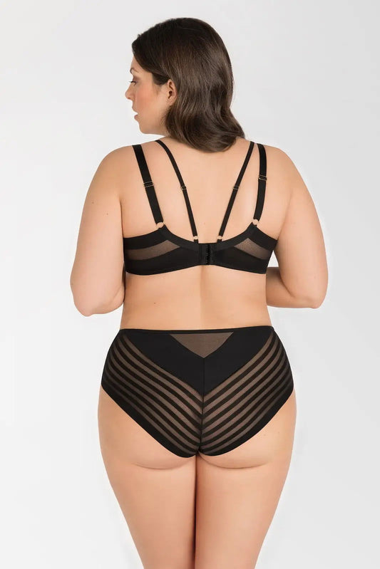 Reggiseno soft con ferretto - YOKO - NERO - coppe differenziate fino alla K - Lullaby Lingerie
