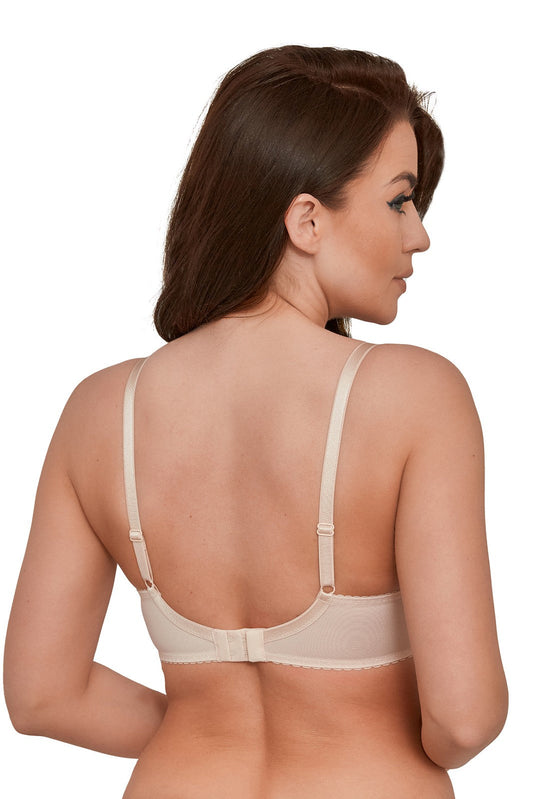 Reggiseno soft con ferretto - coppe differenziate - Nancy - Beige - Lullaby Lingerie