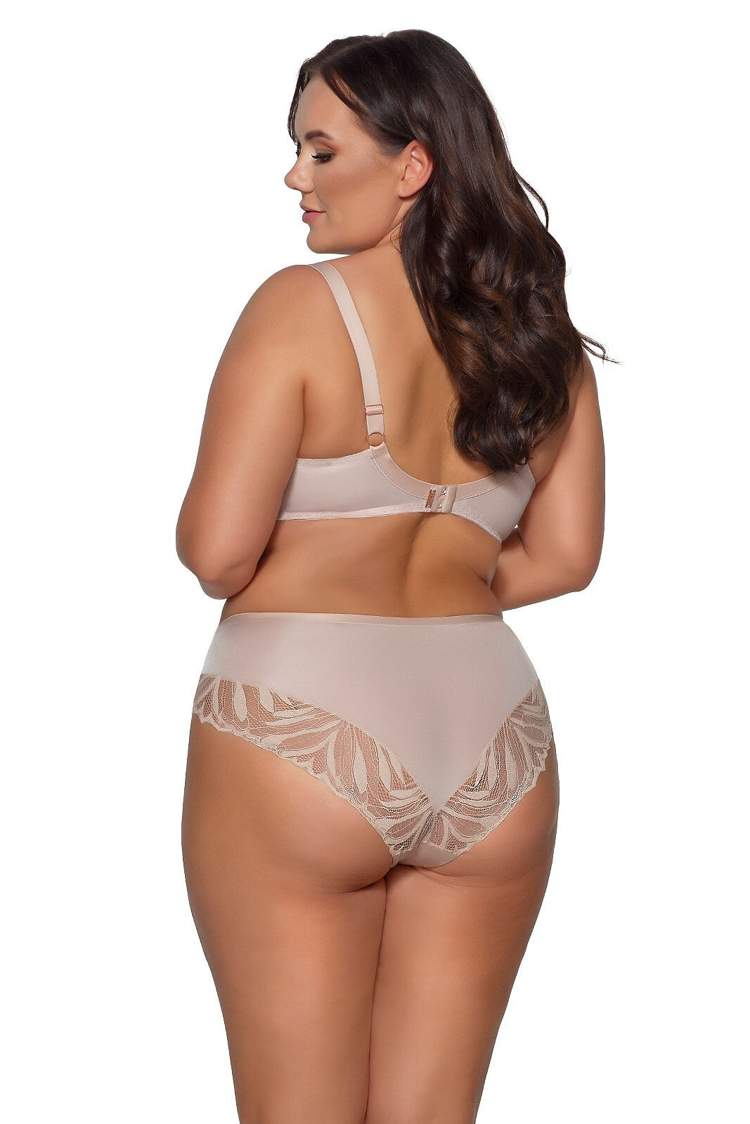 Reggiseno soft con ferretto in microfibra e pizzo - Yasmin - Beige - 2106 - Lullaby Lingerie
