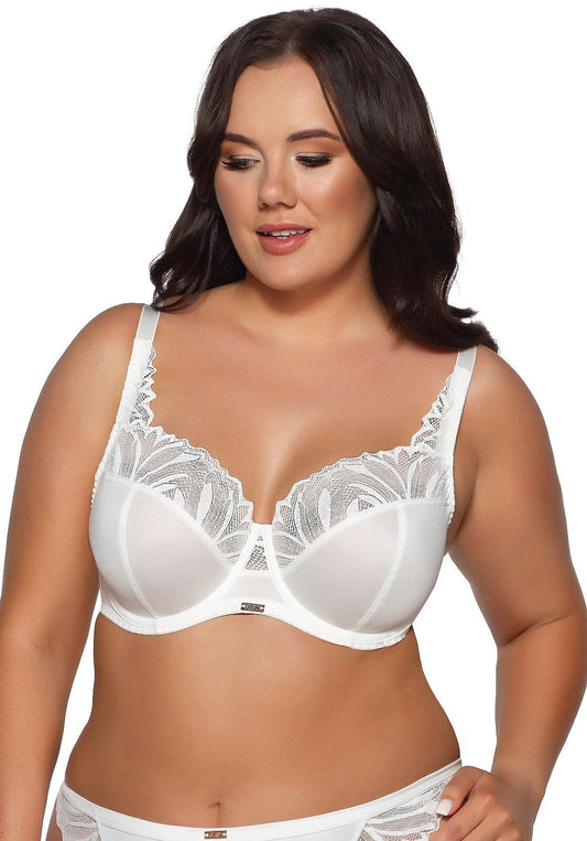 Reggiseno soft con ferretto in microfibra e pizzo - Yasmin - Ecru - 2106 - Lullaby Lingerie