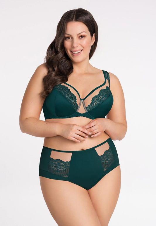 Slip a vita alta - Luisse - Verde bottiglia - Lullaby Lingerie