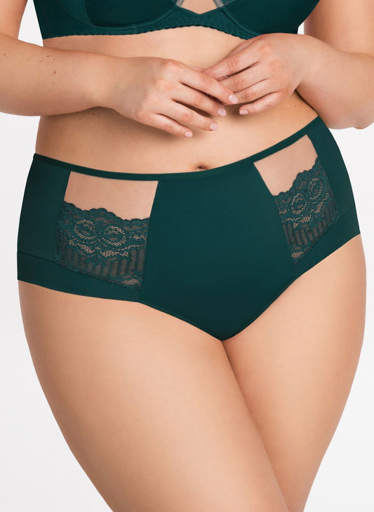 Slip a vita alta - Luisse - Verde bottiglia - Lullaby Lingerie