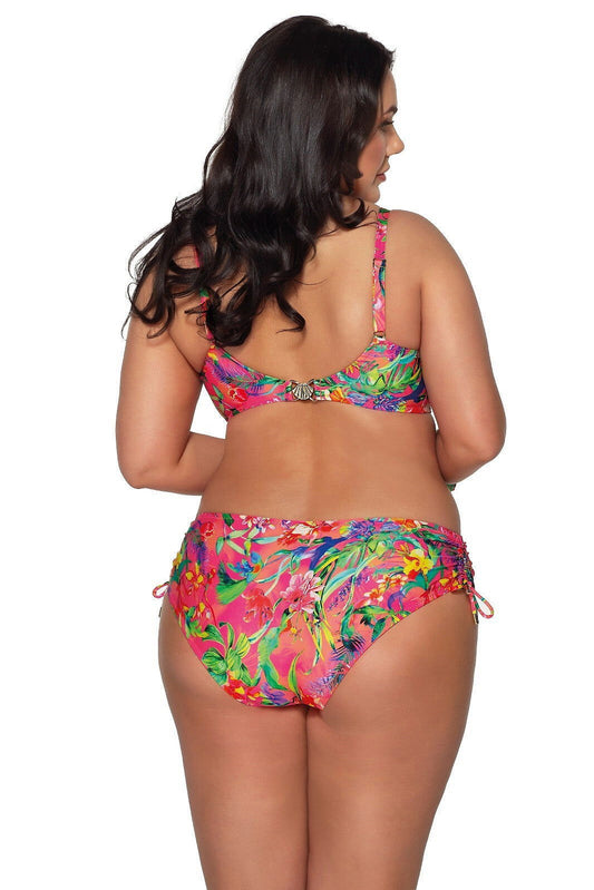 Slip bikini fantasia floreale - RASPBERRY - SF 191/2 - Lullaby Lingerie