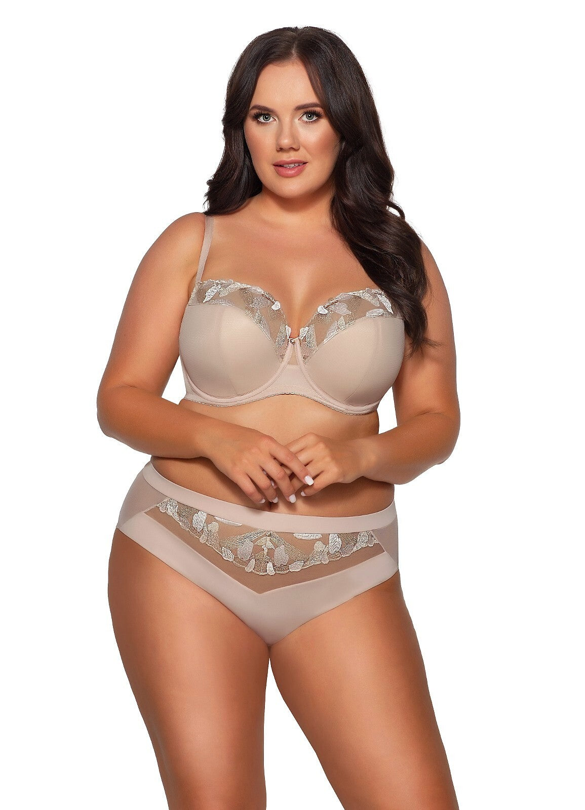 Slip brasiliano in microfibra e pizzo - BLUSH - Lullaby Lingerie