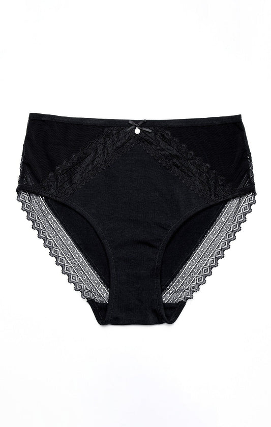 Slip donna in cotone - taglie fino alla 3XL - confezione da 2 pezzi - L-1573 MD - Lullaby Lingerie