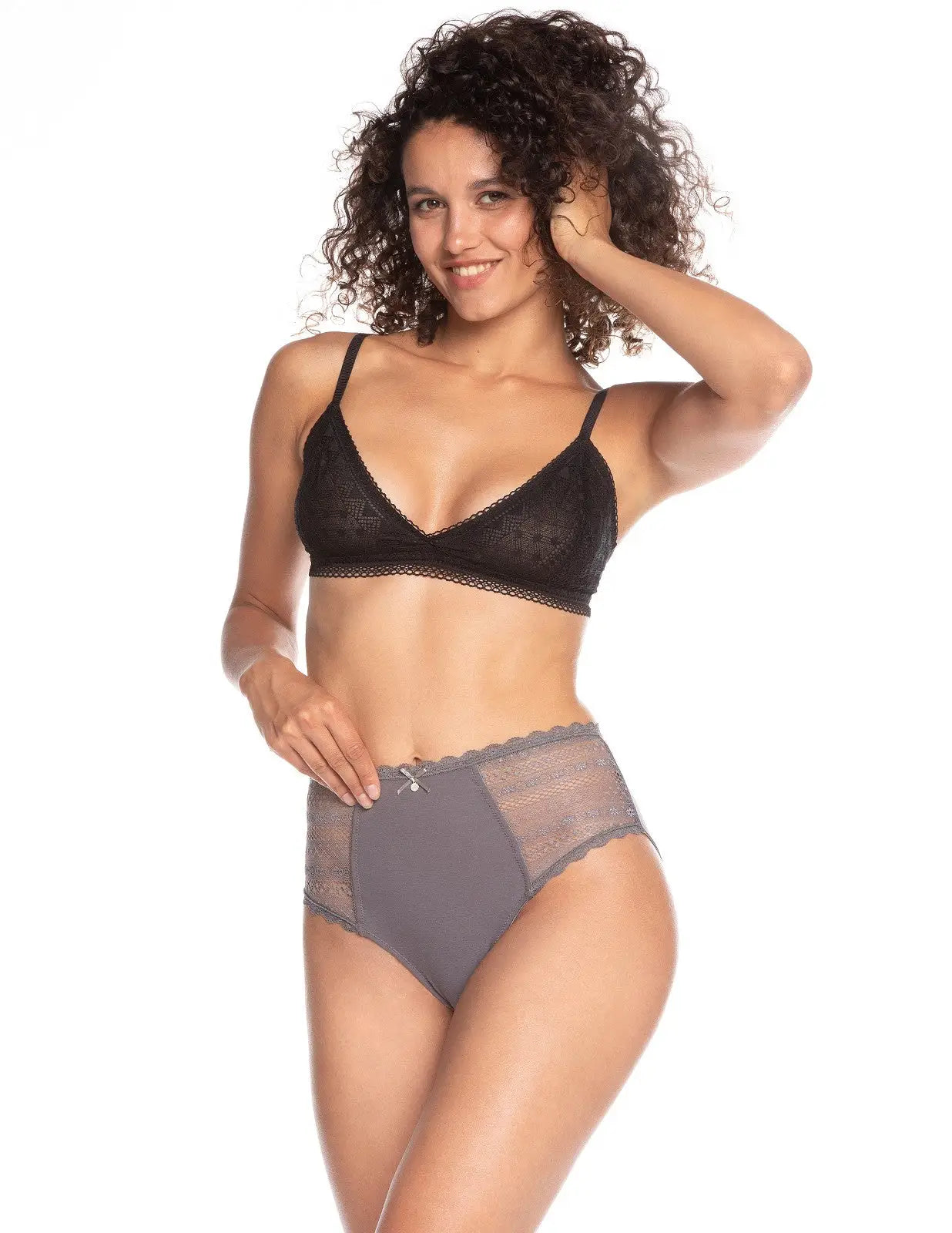 Slip donna in cotone elasticizzato -  L-1440 MD - pack da 2 pezzi - Lullaby Lingerie
