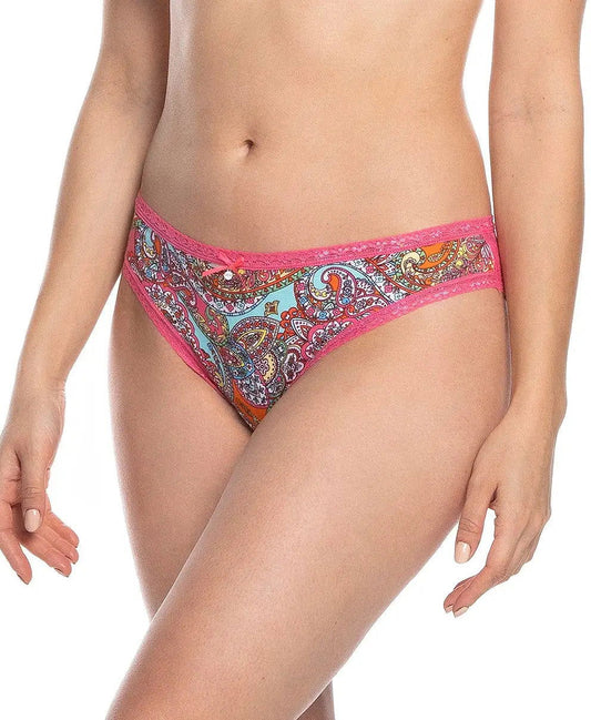 Slip donna in cotone elasticizzato -  L-1524 MB - pack da 2 pezzi -  - taglie dalla S alla XL - - Lullaby Lingerie