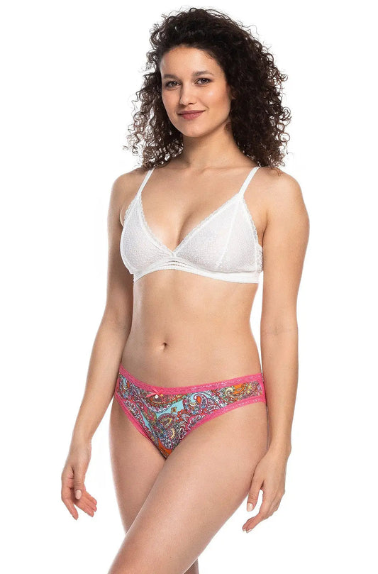 Slip donna in cotone elasticizzato -  L-1524 MB - pack da 2 pezzi -  - taglie dalla S alla XL - - Lullaby Lingerie