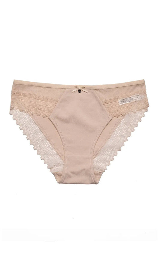 Slip donna in cotone elasticizzato -  L-1540 BI - pack da 2 pezzi -  - taglie dalla S alla XL - - Lullaby Lingerie