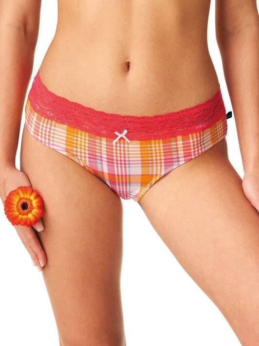 Slip donna in cotone elasticizzato di alta qualità -  LPC 473 - Confezione da 2 Pezzi - PUMPKIN - Lullaby Lingerie