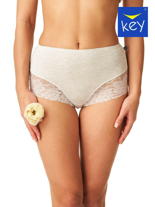 Slip donna in cotone elasticizzo a vita alta - confezione da 2 pezzi - LPF 170 - Lullaby Lingerie