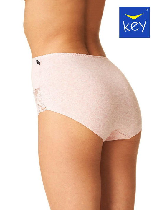 Slip donna in cotone elasticizzo a vita alta - confezione da 2 pezzi - LPF 170 rosa - Lullaby Lingerie