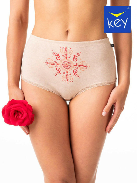 Slip donna in cotone elasticizzo a vita alta - confezione da 2 pezzi - LPF 218 - Lullaby Lingerie