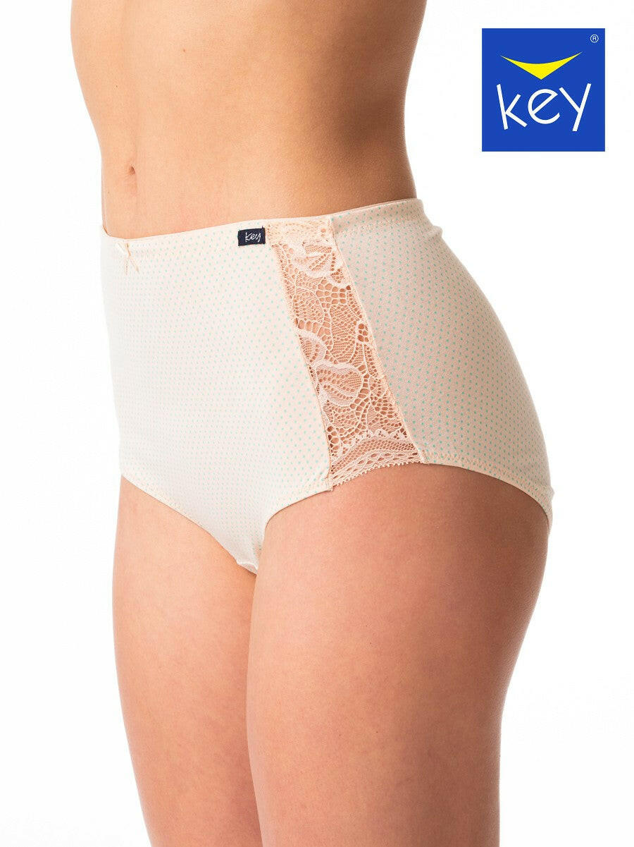 Slip donna in cotone elasticizzo a vita alta - confezione da 2 pezzi - LPF 616 - Lullaby Lingerie