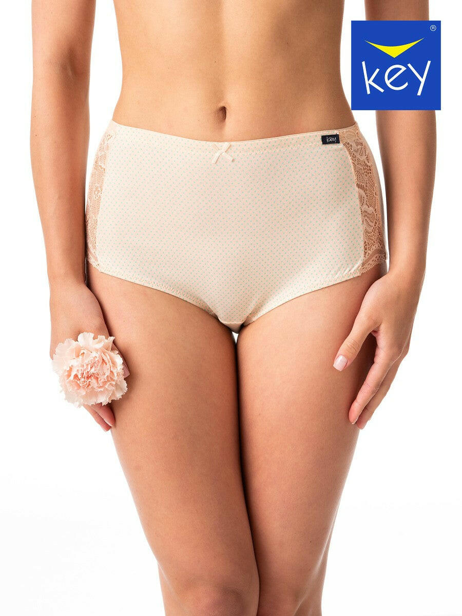 Slip donna in cotone elasticizzo a vita alta - confezione da 2 pezzi - LPF 616 - Lullaby Lingerie