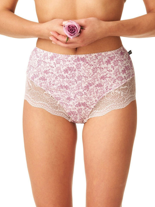 Slip donna in cotone elasticizzo a vita alta - confezione da 2 pezzi - LPF 934 - Lullaby Lingerie