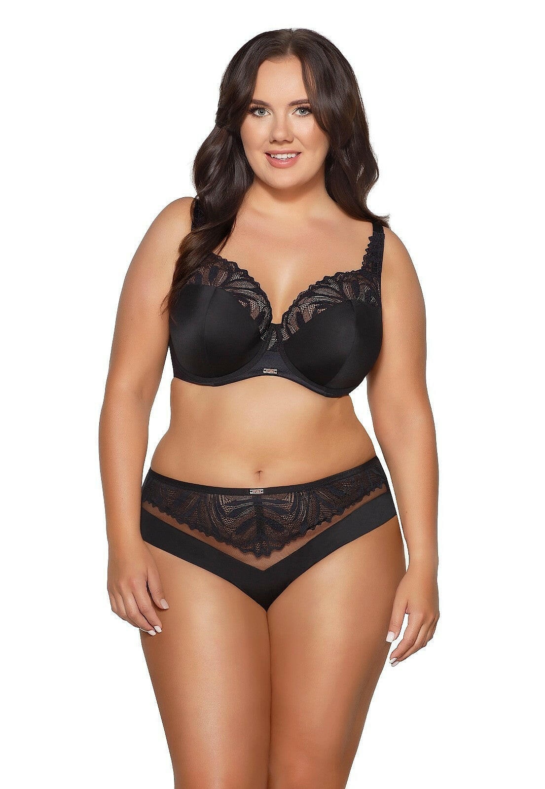 Slip donna in microfibra e pizzo - Nero - 2016 - Lullaby Lingerie