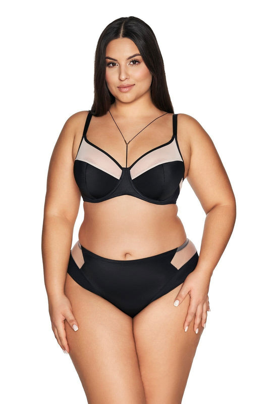 Slip donna in microfibra e tulle - EVITA - 2135 - Lullaby Lingerie