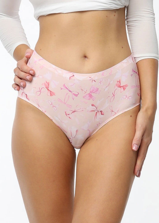 Slip donna invisibili taglio laser - Vita alta - Simple Maxi Sweet Bow - Lullaby Lingerie