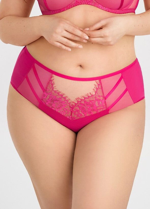 Slip donna vita alta - Paradise - Amaranto - K497/1 - Lullaby Lingerie