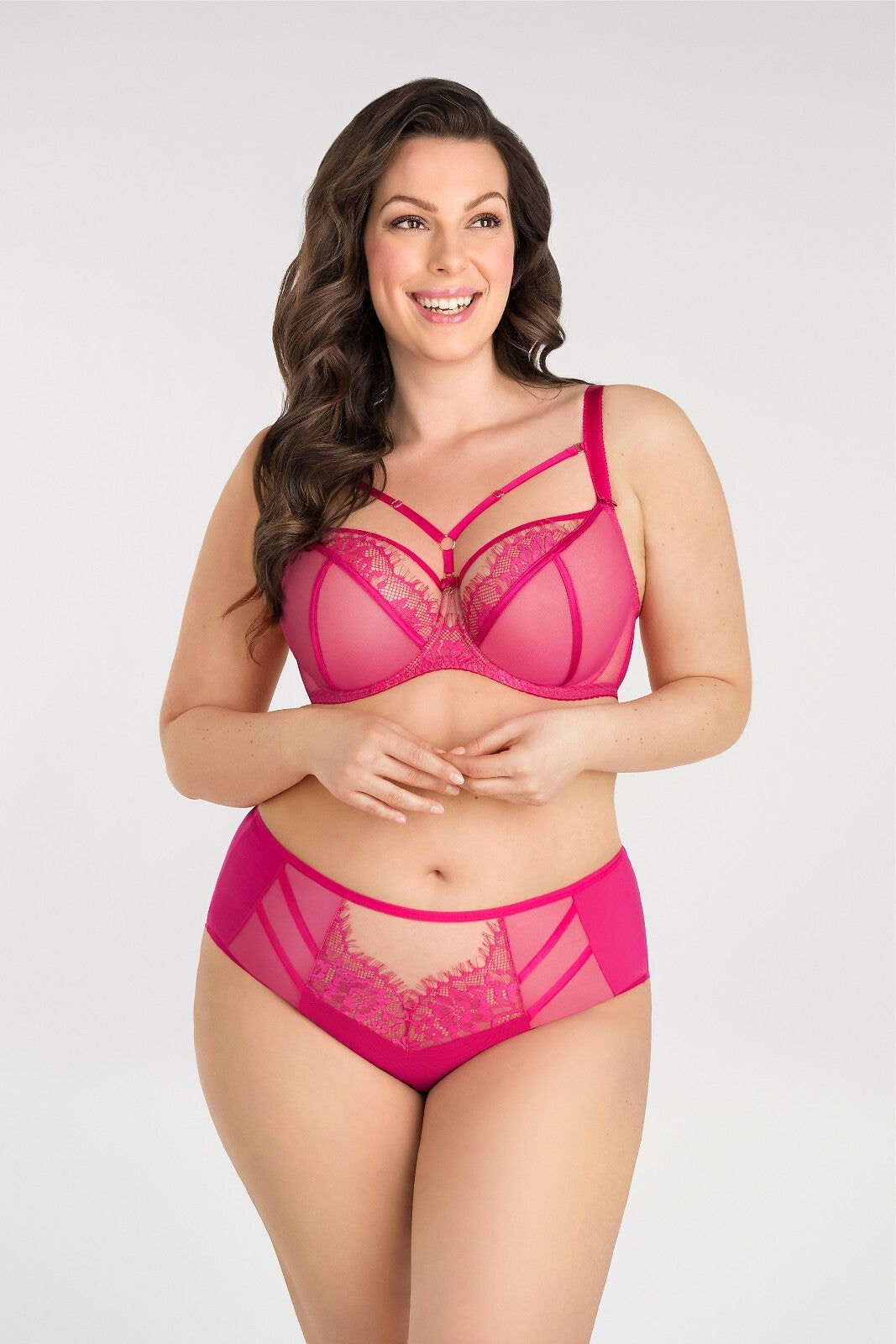 Slip donna vita alta - Paradise - Amaranto - K497/1 - Lullaby Lingerie