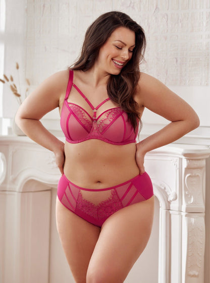 Slip donna vita alta - Paradise - Amaranto - K497/1 - Lullaby Lingerie