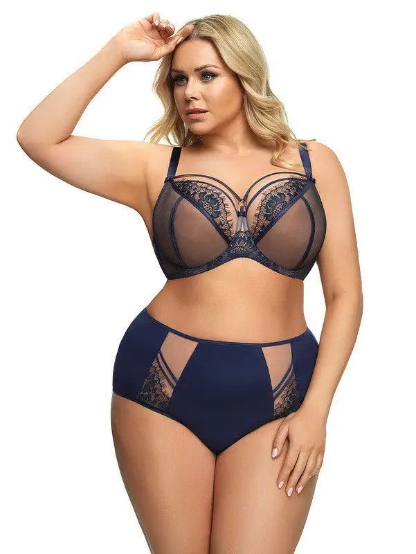 Slip donna vita alta - Paradise - Blu - K497 - Lullaby Lingerie