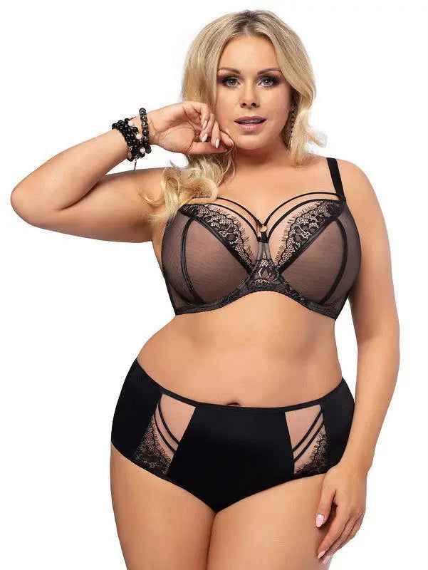Slip donna vita alta - Paradise - Nero - K497 - Lullaby Lingerie