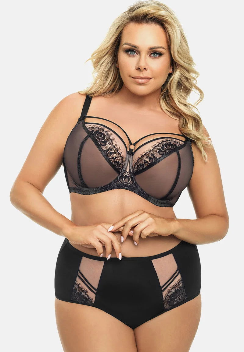 Slip donna vita alta - Paradise - Nero - K497 - Lullaby Lingerie