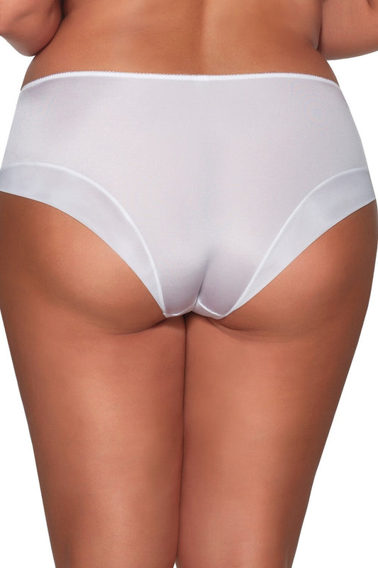 Slip in microfibra e pizzo - MARY JANE -  2110 - Bianco - Lullaby Lingerie
