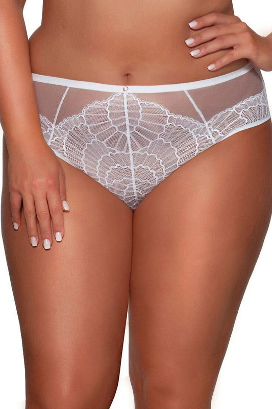 Slip in pizzo da donna - CAROLINE - Bianco - 2109 - Lullaby Lingerie