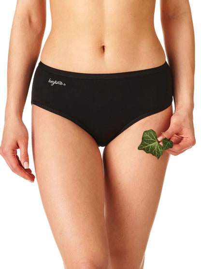 Slip midi da donna in cotone elasticizzato | Pack da due pezzi | Basic line | LPC 010 - Lullaby Lingerie