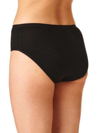 Slip midi da donna in cotone elasticizzato | Pack da due pezzi | Basic line | LPC 010 - Lullaby Lingerie