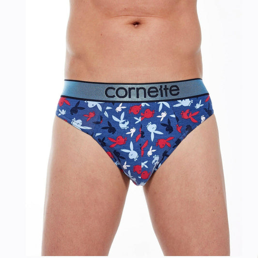 Slip uomo in cotone elasticizzato - High Emotion 507/34 - Playboy Coniglietti - Lullaby Lingerie
