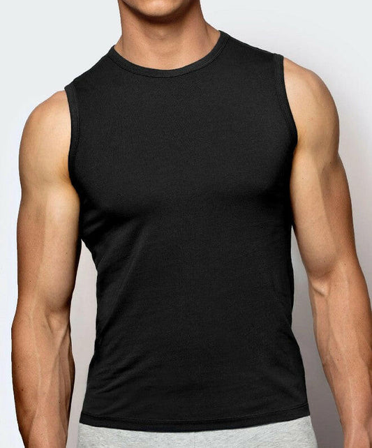 T-shirt smanicata da uomo a girocollo - BMV-047 - Lullaby Lingerie