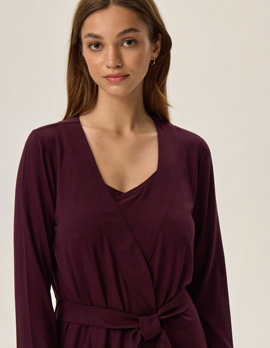 Vestaglia corta da donna in viscosa - Fleur - Lullaby Lingerie