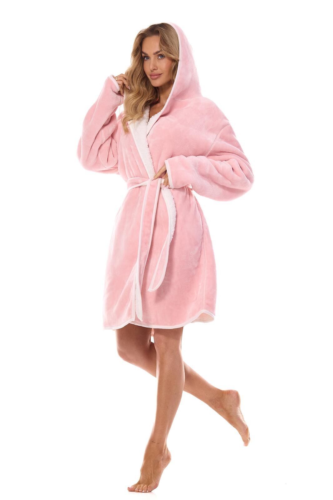 Vestaglia da camera da donna calda - SARA - Rosa - Lullaby Lingerie