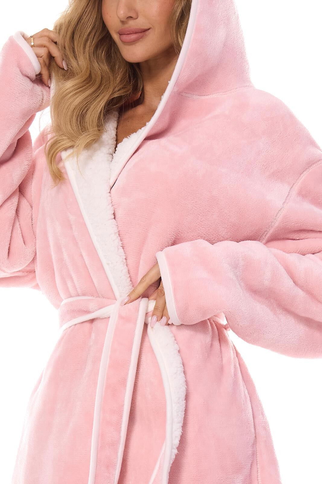 Vestaglia da camera da donna calda - SARA - Rosa - Lullaby Lingerie