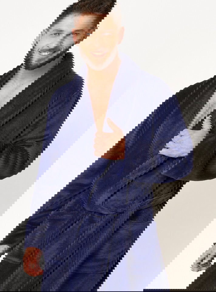 Vestaglia da camera elegante da uomo a taglio classico - IVAN - Lullaby Lingerie