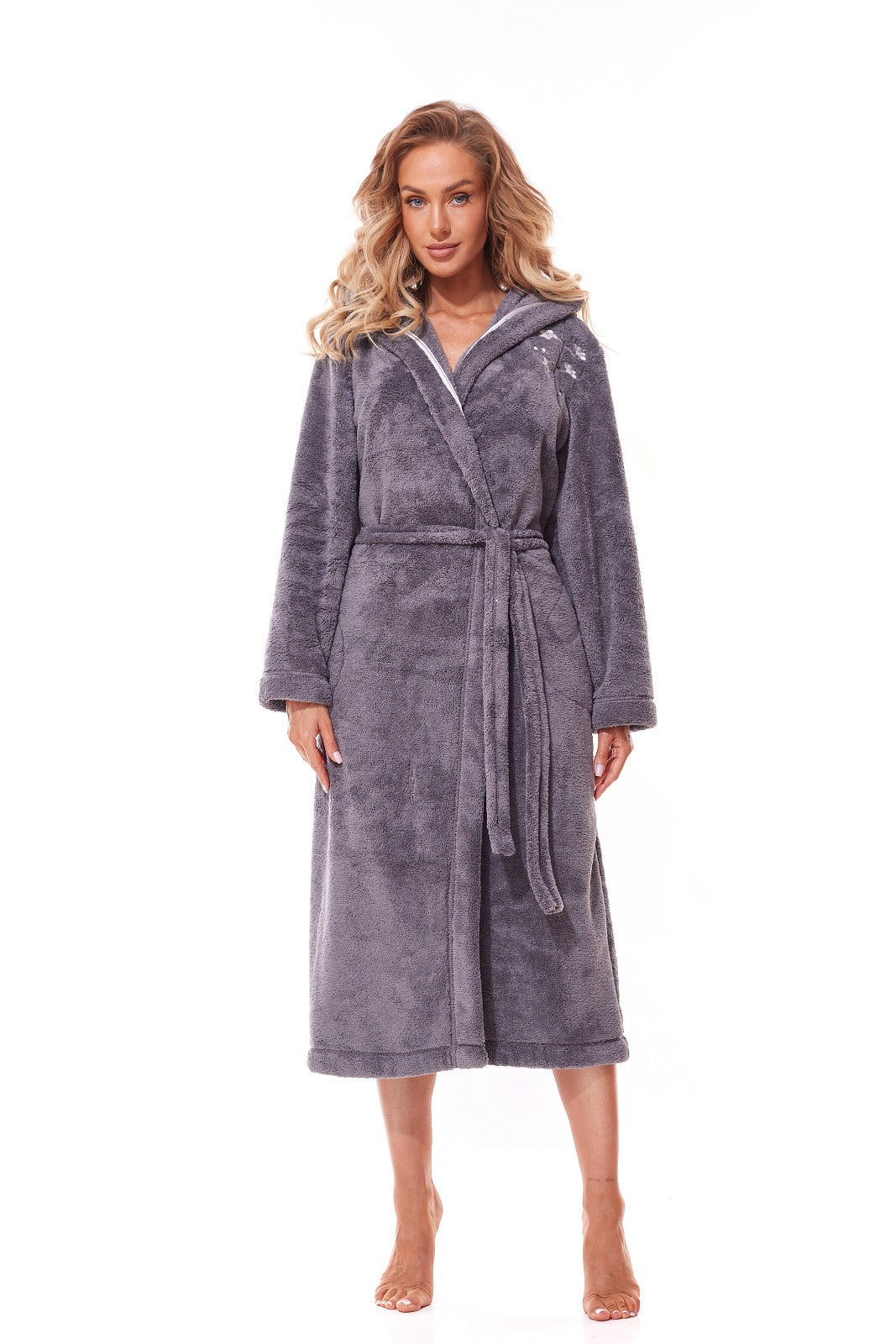 Vestaglia da camera lunga con cappuccio per donna - Lili - Lullaby Lingerie