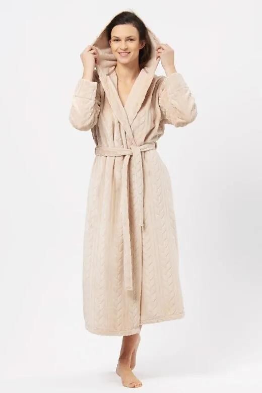 Vestaglia lunga da donna in maglieria super soft - ARIENNE - Lullaby Lingerie