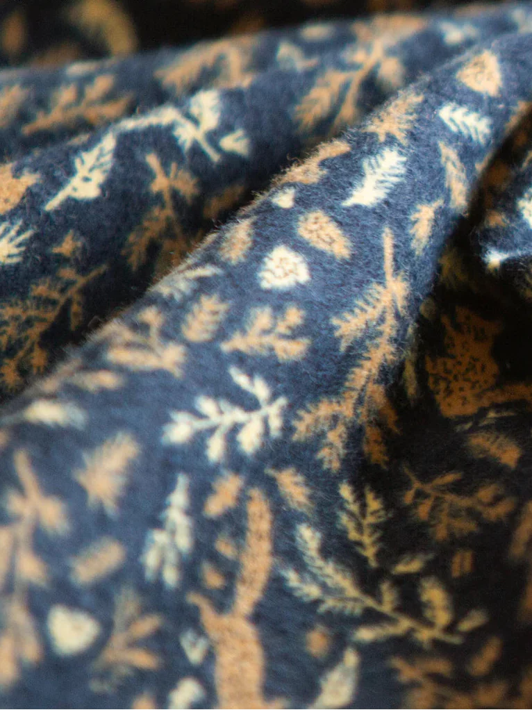 Abito a camicia / camicia da notte in flanella con stampa