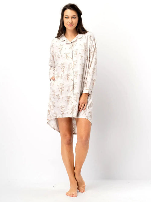 Abito a camicia con stampa floreale | lnd 567