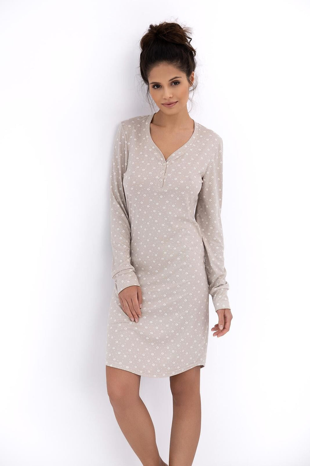 Abito homewear a maniche lunghe con stampa floreale | baylee